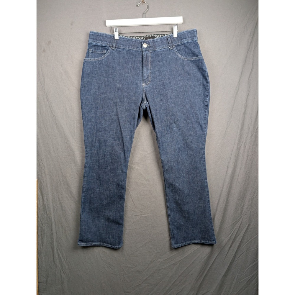 Lee Midrise Bootcut Jeans Blue Denim‎ Plus Size 20W Medium
